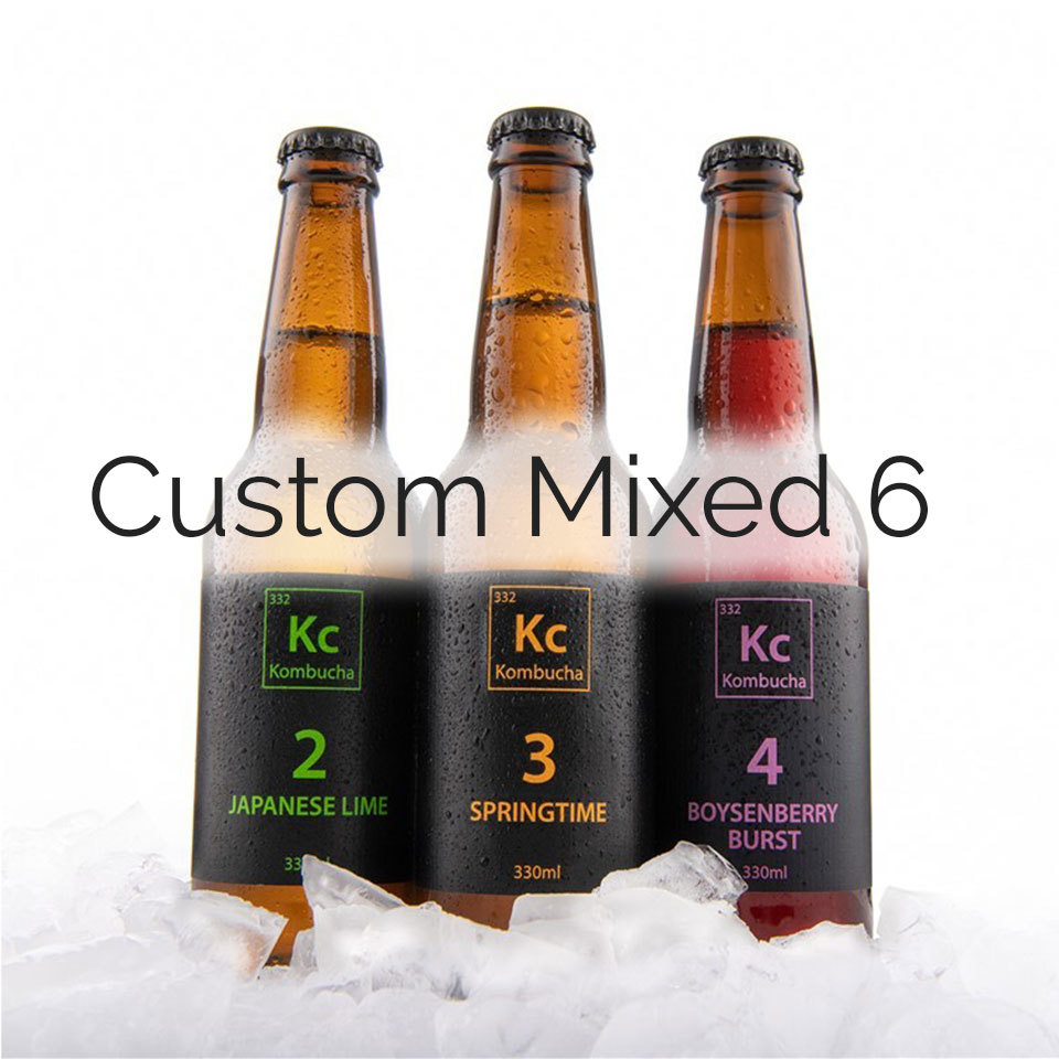 Kc Kombucha Custom Mixed 6 Pack Subscription